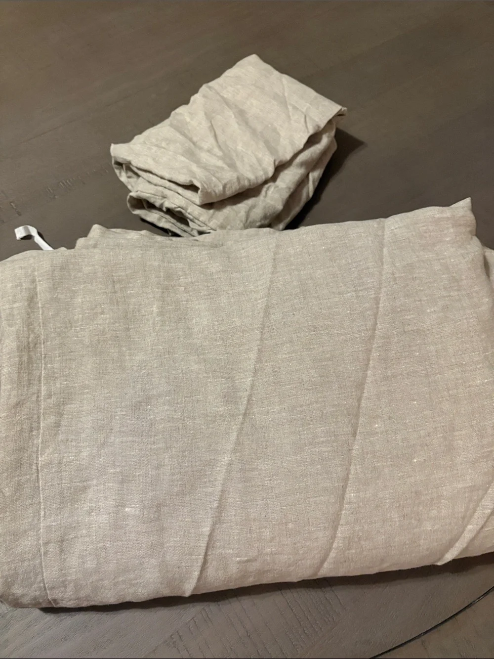QUINCE European Linen Duvet Cover Natural Chambray Set Twin 109